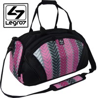 Sporttasche Sporttasche Fitness Reise Tasche Damen Herren Bag PINK grau LEGRO 7