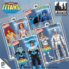 New Teen Titans Retro 8 Inch Action Figures Series 1 Set Of 4 Starfire Nightwing
