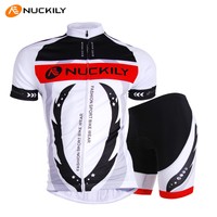 Herren Atmungsaktiv Radfahren Nuckily Radtrikot Fahrradtrikot Radlerhose Kurzarm