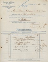 WUNSIEDEL, Rechnung 1894, Erdfarben-Fabrik - Mineral-Mühle Schmidt & Ziegler
