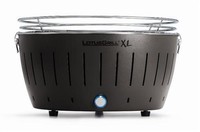 LotusGrill XL Anthrazitgrau der rauchfreie Holzkohlegrill / Tischgrill grau NEU!