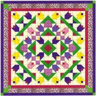 Easy Quilt Kit/Tulip Garden Medallion/Pre-cut Fabric Ready To Sew/Gorgeous!***