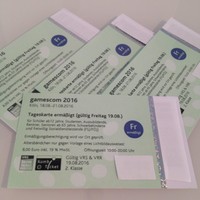 TICKETS GAMESCOM 2016 KÖLN 19.08.16 FREITAG ERMÄSSIGT TAGESKARTEN KARTEN   TOP  