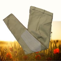 Busse Reithose, Stiefelreithose, Kniebesatz, beige, Größe 38 Stiefel Reithose