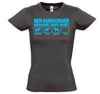 WTHAWP T-Shirt Women Pferd Pferde HANNOVERANER reagiert aufs Wort Siviwonder 