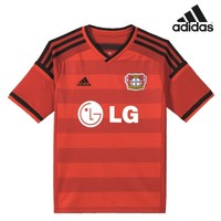 adidas Bayer 04 Leverkusen Home Heimtrikot Kinder 2014/2015 rot/schwarz [F51274]