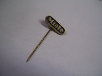 Oldtimer Emblem  MIELE Schild Abzeichen  Anstecknadel
