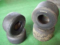 Kart Reifen VEGA weiss 10x4.60-5 und 11x7.10-5 für Hobbyfahrer gebraucht