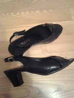 Leder Sandalen / Sandaletten Gr. 37 von The Flexx, schwarz