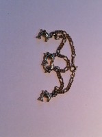 Goldfarbenes Armkettchen mit 4 Delphinen