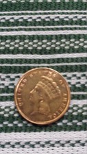 1855 $3 U.S. Gold Coin Xf
