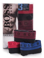Hugo Boss Boxer Shorts Schwarz im 3er Pack Cotton Stretch  NEU & OVP Gr.S-XXL 