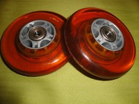 2x  Scooter Ersatzräder plus Lager Radlager Rollen Cityroller Inliner 100mm TOP