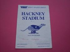 13 October 1988 Hackney greyhound racing stadium programme track race card dogs