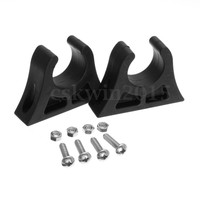 2x Paddel Halterung Halter Haken Clip Schwarz 30mm für Kanu Kajak Schlauchboot  