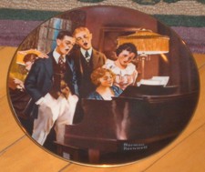 Knowles China "Close Harmony" Norman Rockwell Plate W/Coa