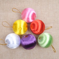 Glitter Christmas Balls Baubles Xmas Tree Hanging Ornament 6Pcs Christmas Decor