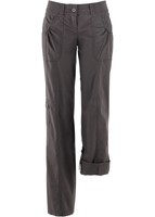 Stretch-Cargohose Gr. 40 Schiefergrau Damen-Hose Casual Fit Pants Neu