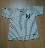 New York Yankees MLB Baseball Hemd Trikot schwarz weiß gestreift CMP selten rar 