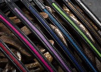 Englischer Nasenriemen  von Fakur Lila mesh line Isländer Islandpferdetrense