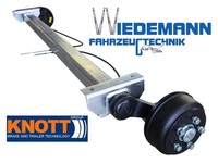 Knott Achse VGB13 -M 1350kg Knott Anhängerachse, Gummifederachse,