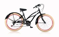 Leader Lazy 26 Zoll Beachcruiser Damen Schwarz (2016) Shimano Neu