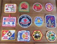 Lot of 12 Boy Scouts of America Patches from the 1970's
