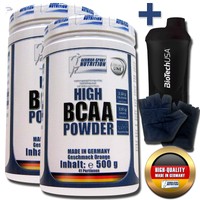 German Sport Nutrition BCAA Powder BCAAs Aminos 7000mg /Port  2 x 500 g Pulver  