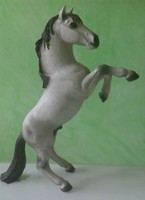 13621 Schleich Pferd Mustang  Hengst Weis Steigend Top Rarität 