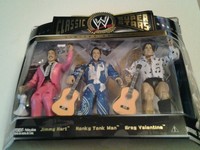 WWE Jakks Classic Super 3er Pack Rythym n blues Hart, Valentine & Honky tonk ma 