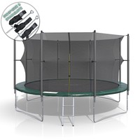 Trampolin Gartentrampolin 430 cm Komplettset Netz innenliegend Leiter Outdoor