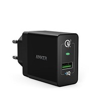Quick Charge Anker 3.0 18W USB Wand-Ladegerät für alle Geräte Schwarz