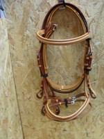 Trense, in londonbraun, unterlegt in gleicher Farbe, Cob