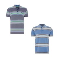 RAGMAN Poloshirt mit Streifenmuster Herren NEU