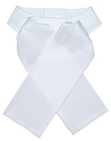 Plastron Deluxe weiss oder creme Gr.  Erwachsene oder Kinder