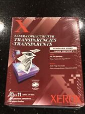 Details about   XEROX Transparency 100 Sheets 3R12287 Removable Stripe Copiers Laser Printers 