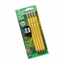 New Wood-Cased #2 HB Soft Pre-Sharpened with Eraser Yellow My First Pencils Includes Bonus Sharpener 4-Pack
