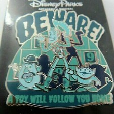 Disney Parks Pixar Haunted Mansion Toy Story Hitchhiking Ghosts Beware Pin NOC