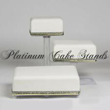 STYLE SQ415 4 TIER SQUARE CASCADE WEDDING CAKE STAND 