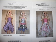 NG Creation Doll Sew Patterns Mr /& Mrs Santa Claus Christmas fits Barbie Ken