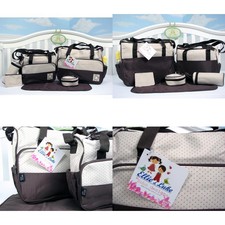 Disney Baby Minnie Mouse Black 5 In 1 Diaper Bag Never Ebay Diaper Bag 6 Pcs Mom Baby Shower Boy Changing Pad Travel Infant Storage