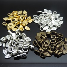 100pcs tibetan silver color button design connector H3463