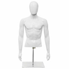 for Indoor or Outdoor displays. Flesh 8 Deluxe Metal Base Body T Shirt Display Easy to Assembly and Transport 18 to 36H Table Top Manikin Female Mannequin Torso with Stand by EZ Mannequins 