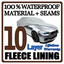 8 Layer Car Cover Indoor Outdoor Waterproof Breathable Layers Fleece Lining 6779