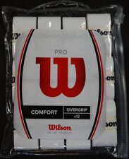 Wilson Tennis Pro Overgrip 50 Pack White Comfort Badminton Tape Player WRZ4019WH 