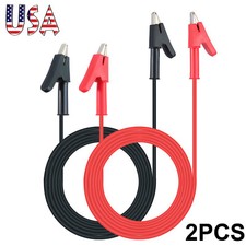 10pcs double-ended crocodile clips cable alligator clips wire testing wire w* WQ
