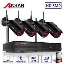 ANRAN 3MP HD WLAN Funk  Überwachungskamera System 8CH 1080P Video NVR Außen Set 