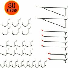 Metal Pegboard Hooks Hook J Style For Board Tool Organizer 100 Pieces 