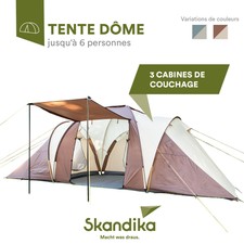 voile d´ent sol cousu 10T Shoshone 500 Tente tipi 10 places tente pyramidale