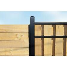 Metal Fencing Fence Posts Black Post Cap Kit Powder Coated Aluminum Slip Fences For Sale Online Ebay